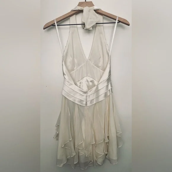 BCBGMAXAZRIA SILK-CHIFFON DRESS - Picture 2 of 4